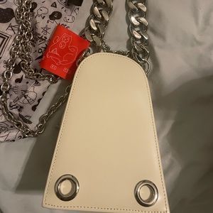 Kara White Dumbbell Bag